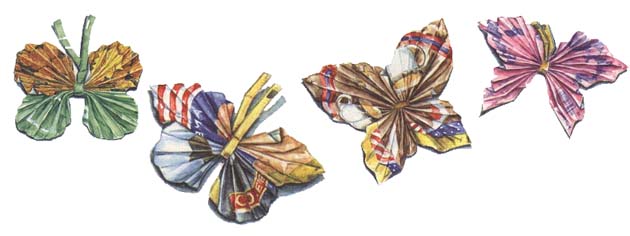 Поделка из гофрированной цветной бумаги «Бабочка»